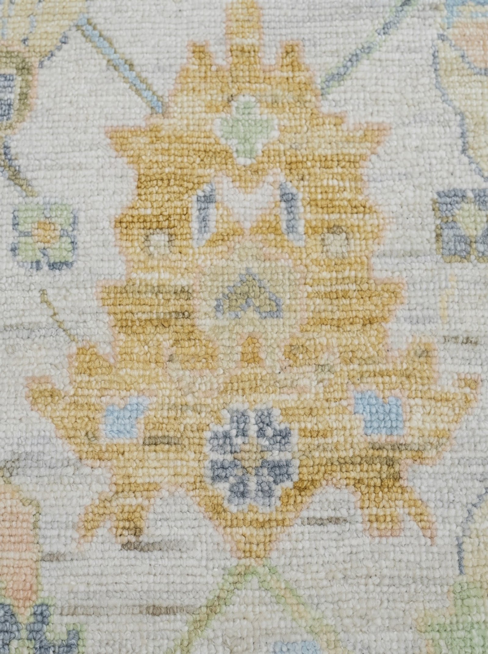 Handmade Brown Vintage Oushak Wool Rug - Image 6